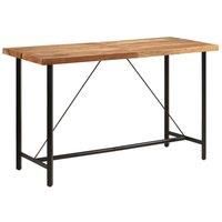 Bar Table 180x70x107 cm Solid Wood Acacia and Iron