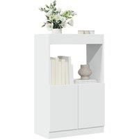 Highboard White 63x33x100 cm Engineered Wood