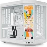 HYTE Y70 Touch Infinite, Snow White, Dual Chamber Mid-Tower Chassis, USB, IPS Sc