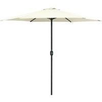 Outdoor Parasol with Aluminium Pole 270x246 cm Sand White