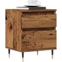 Bedside Cabinets 2 pcs Old Wood 40x35x50 cm Engineered Wood