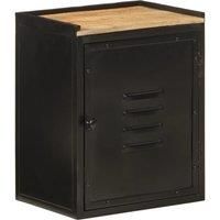 Bathroom Cabinet 40x30x50 cm Iron and Solid Wood Mango