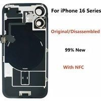 Original Disassembled Back Glass Cover for iPhone 16 Pro Max 16 Plus, with NFC Wireless Charger