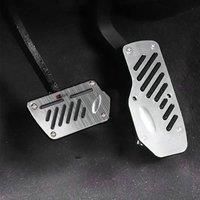 New 2/3pcs Universal Non-Slip Aluminum Manual Transmission Car Pedal Cover Set Kit Pedali