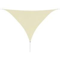 Sunshade Sail Oxford Fabric Triangular 5x5x5 m Cream