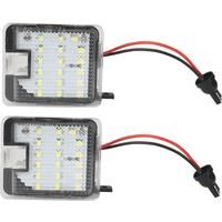 2Pcs LED Under Side Mirror Puddle Light For Ford Focus 3 Escape 3 Mondeo 4 5 Kuga 1 2 Galaxy 2 C Max S Max Car Courtesy Lamps
