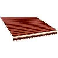 Awning Top Sunshade Canvas Orange and Brown 400x300 cm