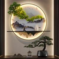 Modern 3D Picture with Lamp LED Indoor Chinese Landscape Creative Wall Lamp Picture Decor Home