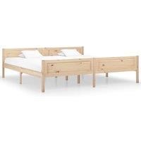 Bed Frame Solid Pinewood 200x200 cm