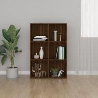 Book Cabinet/Sideboard Smoked Oak 66x30x98 cm Engineered Wood