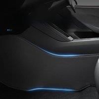 For Tesla Highland3 Model Y Center Console Two Side Panel Anti Kick Pad Defense Protector TPE