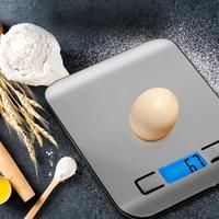 Rechargeable Kitchen Scale LCD Display Stainless Steel Electronic Scales Home Jewelry Food Snacks