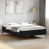 Bed Frame without Mattress Black 120x190 cm Small Double