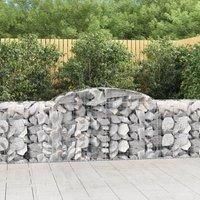 Arched Gabion Baskets 6 pcs 300x50x80/100 cm Galvanised Iron