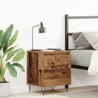 Bedside Cabinet Old Wood 40x35x50 cm Engineered Wood