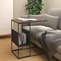 Side Table Black 55x36x59.5 cm Engineered Wood