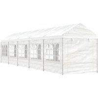 Gazebo with Roof White 11.15x2.28x2.69 m Polyethylene
