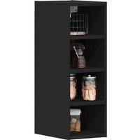 Hanging Cabinet Black 20x29.5x60 cm Engineered Wood