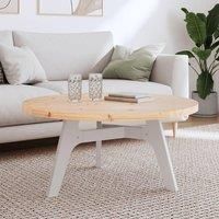 Table Top Round 90x3 cm Solid Wood Pine