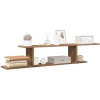 Wall-Mounted TV Shelf Artisan Oak 125x18x23 cm Engineered Wood