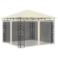 Gazebo with Mosquito Net 3x3x2.73 m Cream 180 g/m