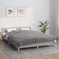 Weighted Blanket Grey 220x235 cm King 15 kg Fabric