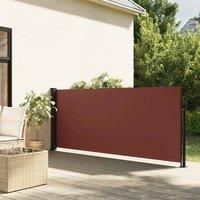 Retractable Side Awning Brown 117x300 cm