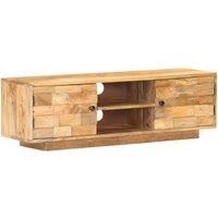 TV Cabinet 116x30x35 cm Solid Mango Wood