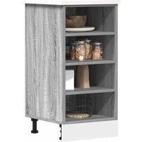 Bottom Cabinet Grey Sonoma 40x44.5x81.5 cm Engineered Wood