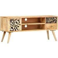 TV Cabinet 100x30x45 cm Solid Mango Wood