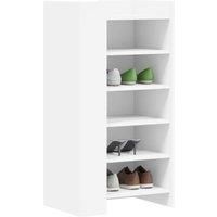 Shoe Cabinet White 52x37.5x100 cm Engineered Wood