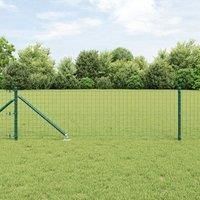 Fence Posts Set with Spike Set of 13 Green Plastic