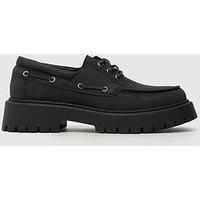 Schuh Lowen Chunky Lace Up Boat Shoe - Black