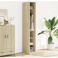 Wardrobe Sonoma Oak 30x50x200 cm Engineered Wood