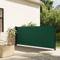 Retractable Side Awning Dark Green 140x300 cm