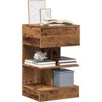 Bedside Cabinets 2 pcs Old Wood 40x35x65 cm Engineered Wood