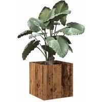 Planter Box Old Wood 40x40x40 cm Engineered Wood