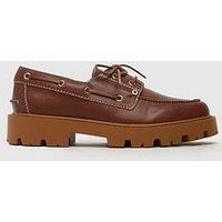 Schuh Leora Boat Flat Shoe - Tan