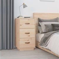 Bedside Cabinet 40x40x75 cm Solid Wood Pine