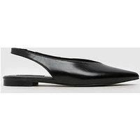 Schuh Lace Slingbacks - Black