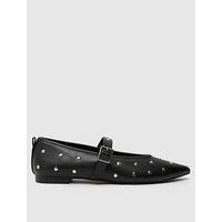 Schuh Lada Studded Ballerina - Black