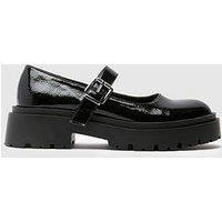 Schuh Laken Patent Chunky Mary Jane - Black