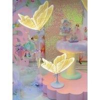 Butterfly Fairy Lights Modern Romantic Creative White Lace Mini Dia40cm for Wedding Party Decor Hall