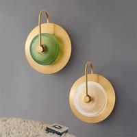 Vintage wall lamp Glass Led metal wall art Lights Nordic Minimalist Lighting Background Bedside