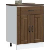 Kitchen Base Cabinet Lucca Brown Oak Engineered Wood