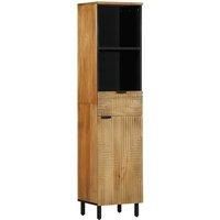 Bathroom Cabinet Brown 38x33x160 cm Solid Wood Mango