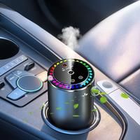 Car Perfume Diffuser Smart Car Fragrance Diffuser with LED Light USB Charging Car Air Freshener Auto