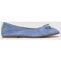 Schuh Lambert Suede Ballerina - Blue