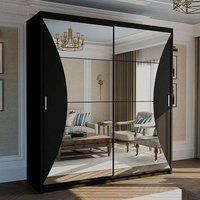 Canberra Sliding Wardrobe with Mirror and LED Light 150cm x 217cm