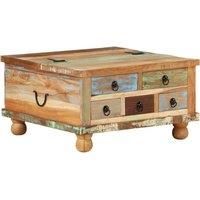 Coffee Table Reclaimed Wood 70x70x38 cm